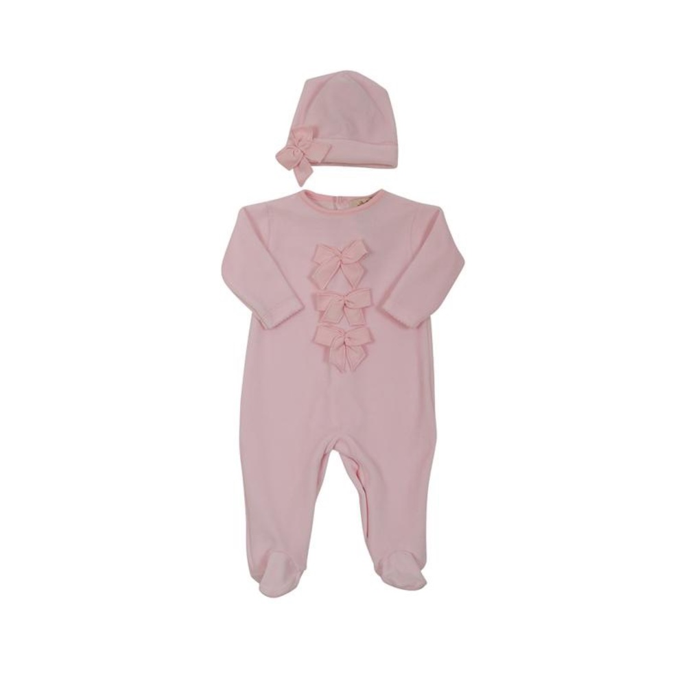 Velveteen pink romper